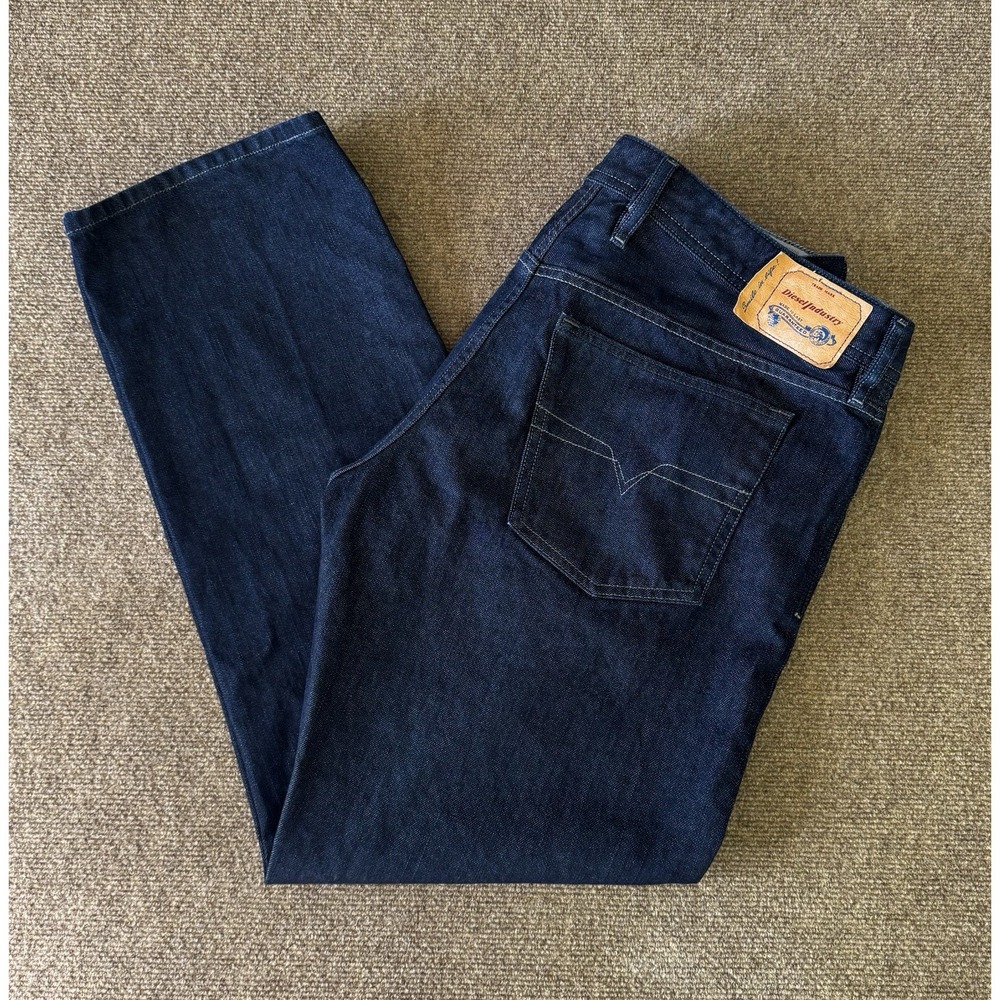 Diesel Industry Waykee Jeans W38 L32 Regular Straight 100% Cotton Button Fly USA